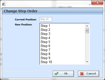 Change Step Order